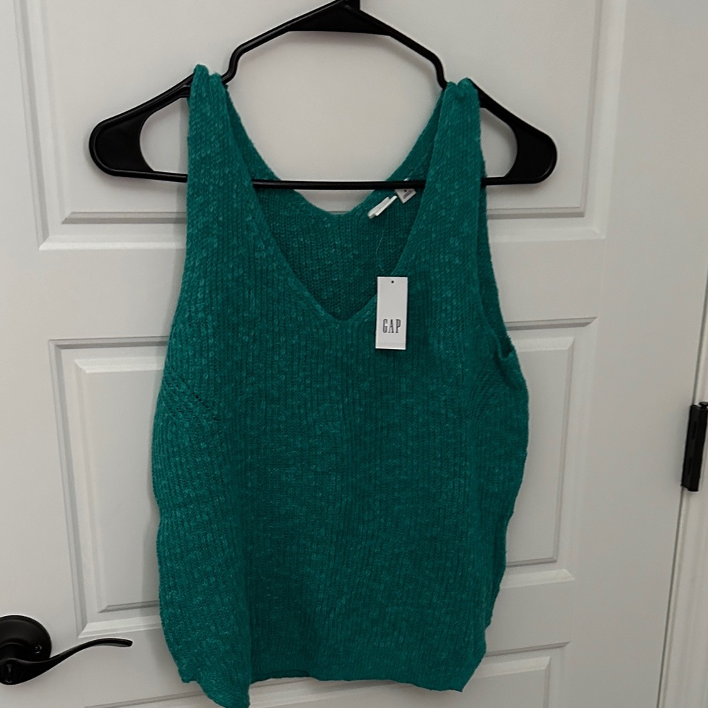 GAP Women's Vibrant Green Tank Top